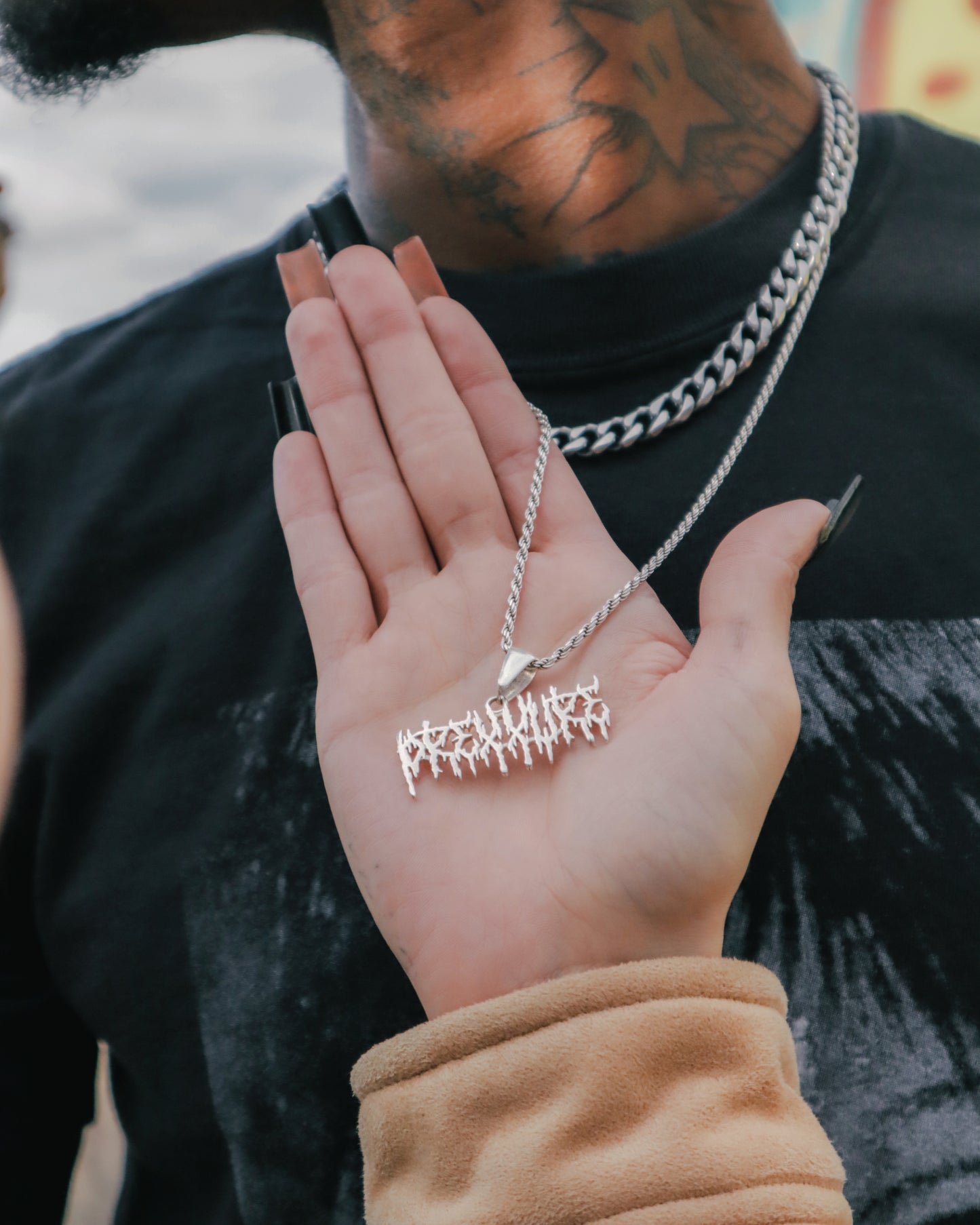 “Lightning Logo Necklace”